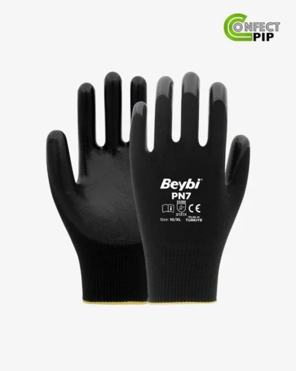 Gants en polyester enduit de nitrile PN7