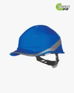 Casque de chantier DELTA PLUS - Casque de sécurité Haute Visibilité avec Bande Réfléchissants, Ventilationi - Casque Blue